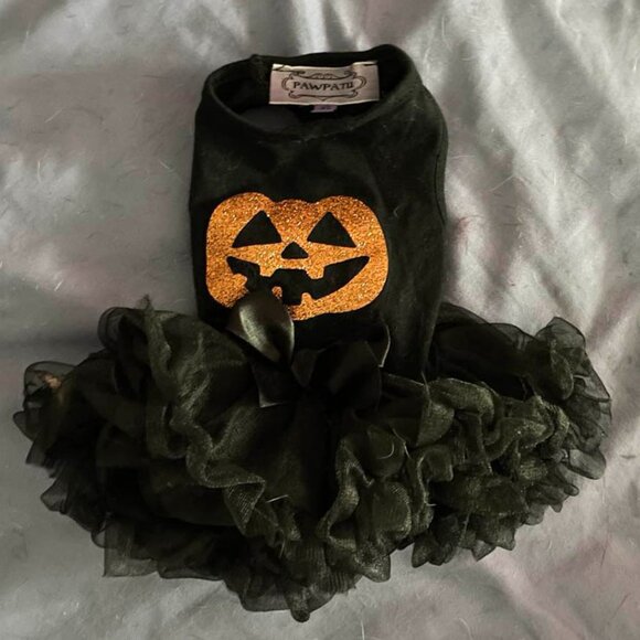 Small Dog Halloween Costume Pumpkin Dress, XS - Picture 1 of 2